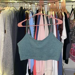 Teal Aerie Crop Top